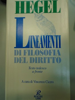 lineamenti di filosofia del diritto