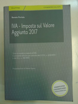 iva imposta sul valore aggiunto 2017