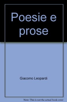 poesie e prose