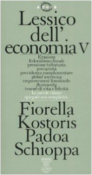 lessico dell\'economia V (fuori catalogo)