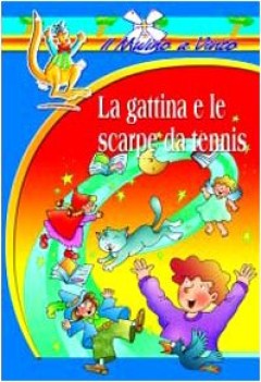 gattina e le scarpe da tennis