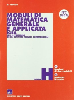 moduli di matematica gen. e appl. H