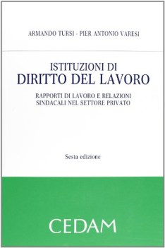 Istituzioni di diritto del lavoro (sesta edizione)