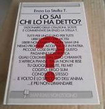 sai chi lo ha detto