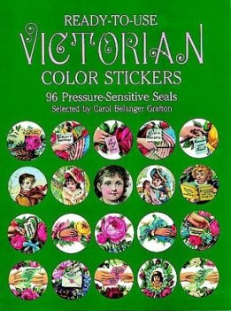 victorian color stickers 96 pressure-sensitive seals