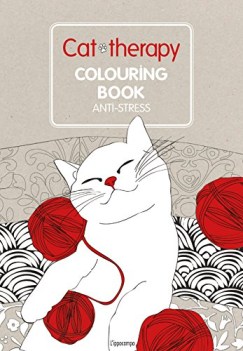 cat therapy colouring book