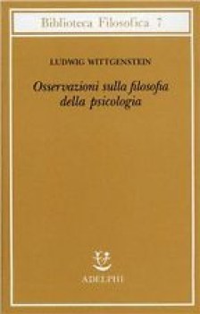 osservazioni sulla filosofia della psicologia